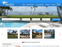 Tablet Screenshot of capecoralvacationrentalhomes.com